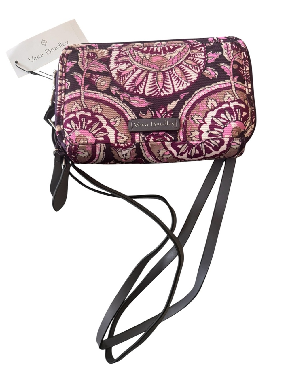 NWT Vera Bradley Midtown RFID All In One Crossbody Lei Flowers